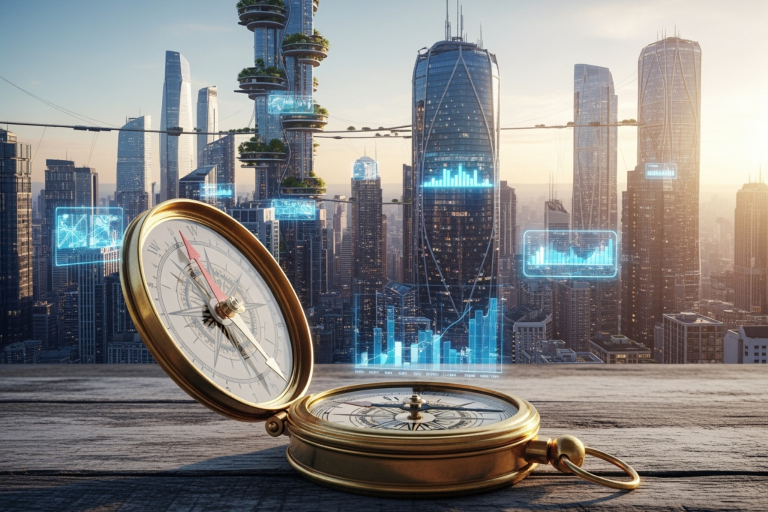 a compass pointing towards the future of finance - crypto30x.com regulation