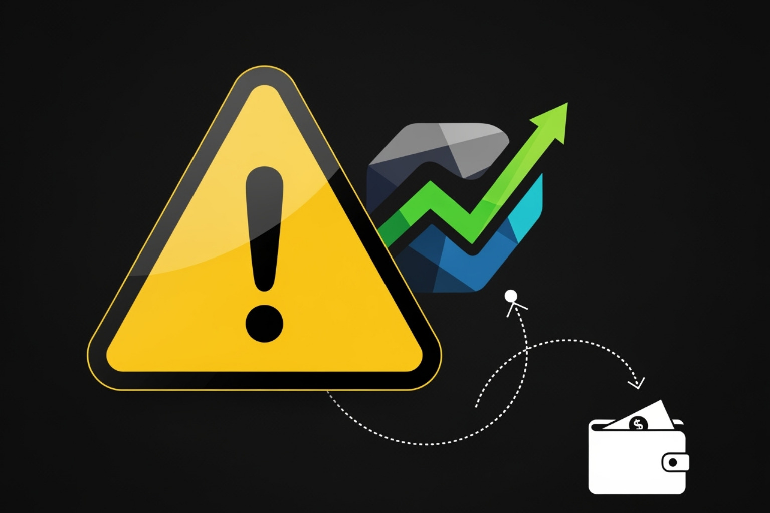 Warning sign overlaying the Crypto30x.com logo connected to a generic wallet logo - crypto30x.com trust wallet Warning sign overlaying the Crypto30x.com logo connected to a generic wallet logo - crypto30x.com trust wallet