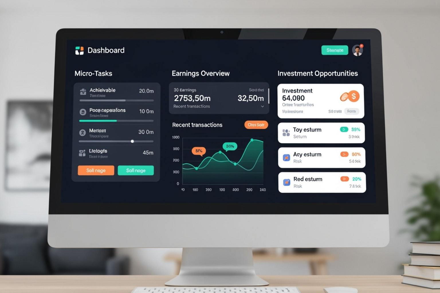 Money6x.com user dashboard interface -  money6x.com earning
