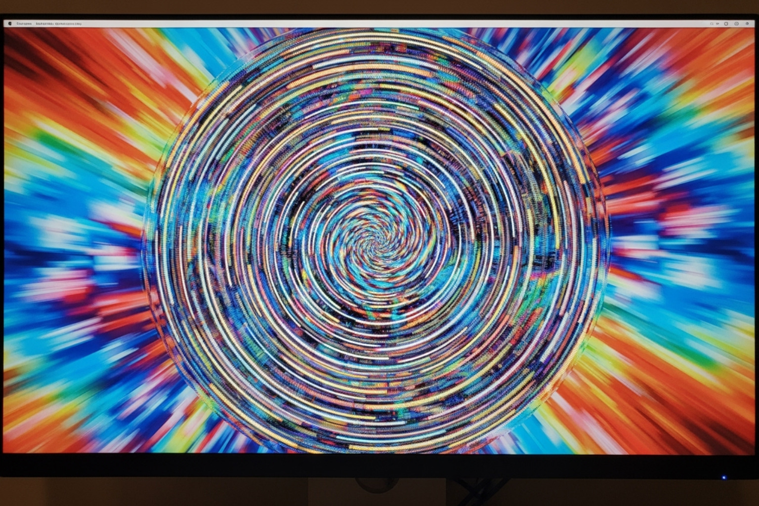 dizzying, spinning computer screen representing multiple rotations - do a barrel roll x200 dizzying, spinning computer screen representing multiple rotations - do a barrel roll x200