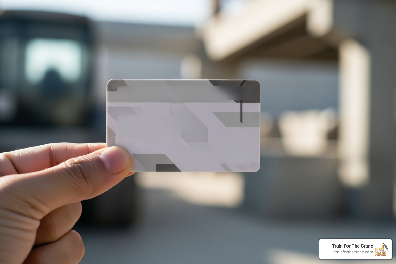 Certification card - articulating crane operator training class