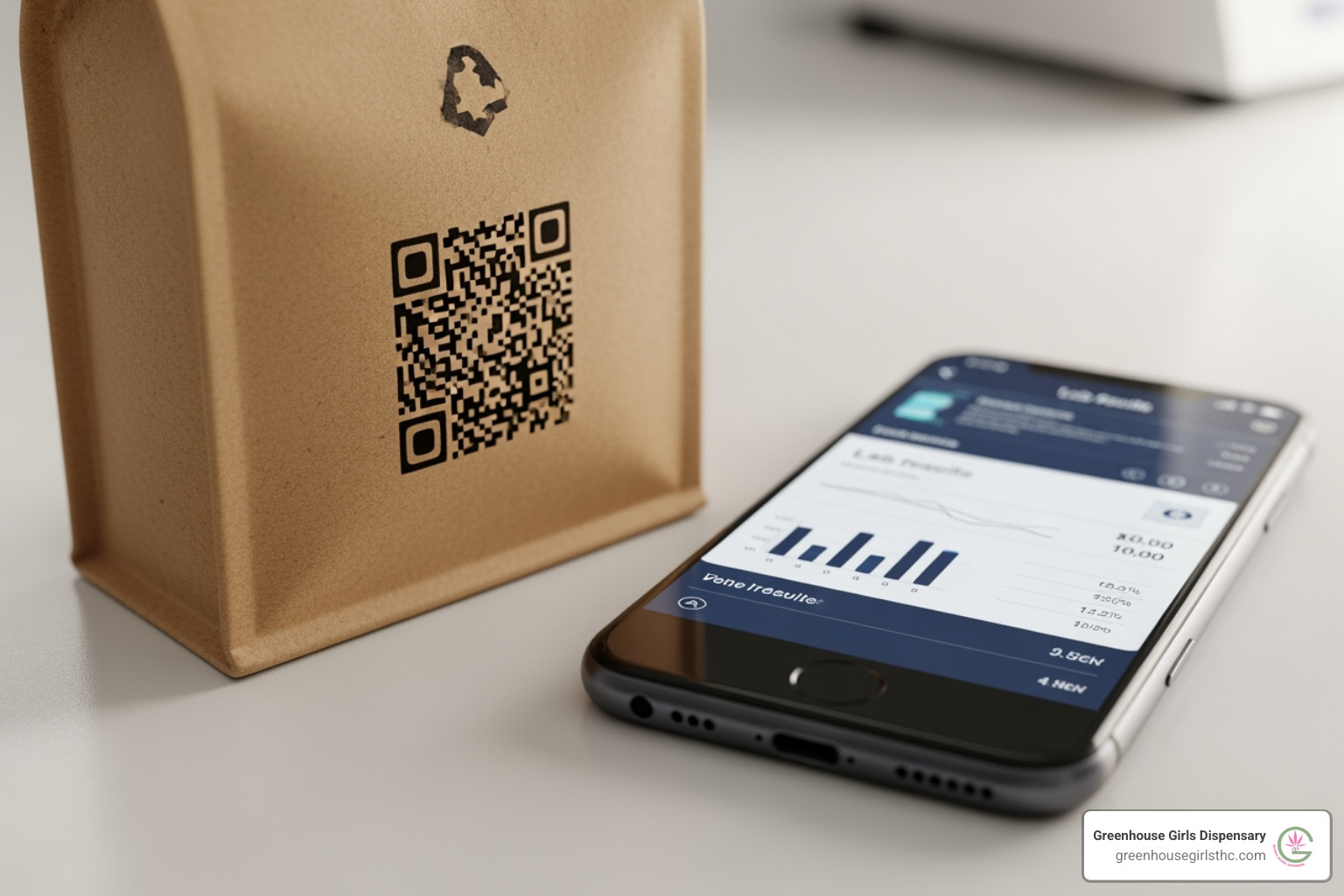 A QR code on product packaging leading to lab results, symbolizing transparency and quality assurance - delta 9 edibles