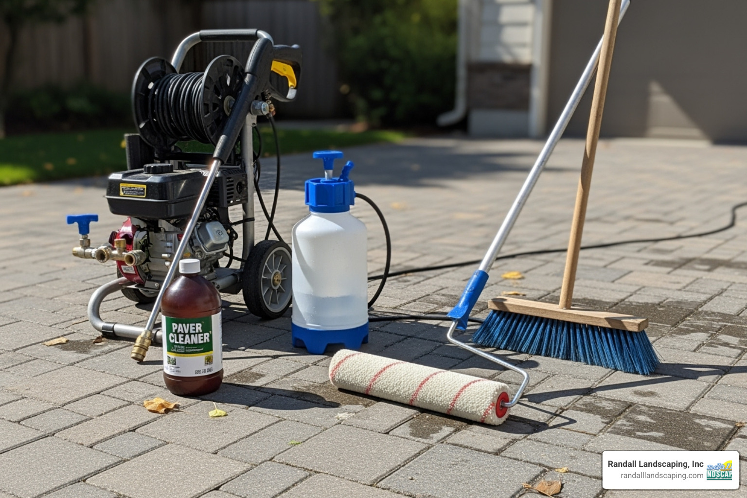 essential tools - sealing driveway pavers