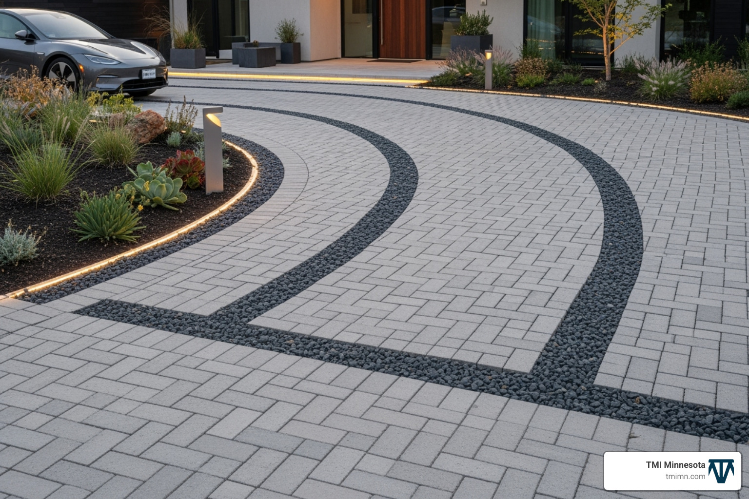 modern concrete driveway - new design driveways