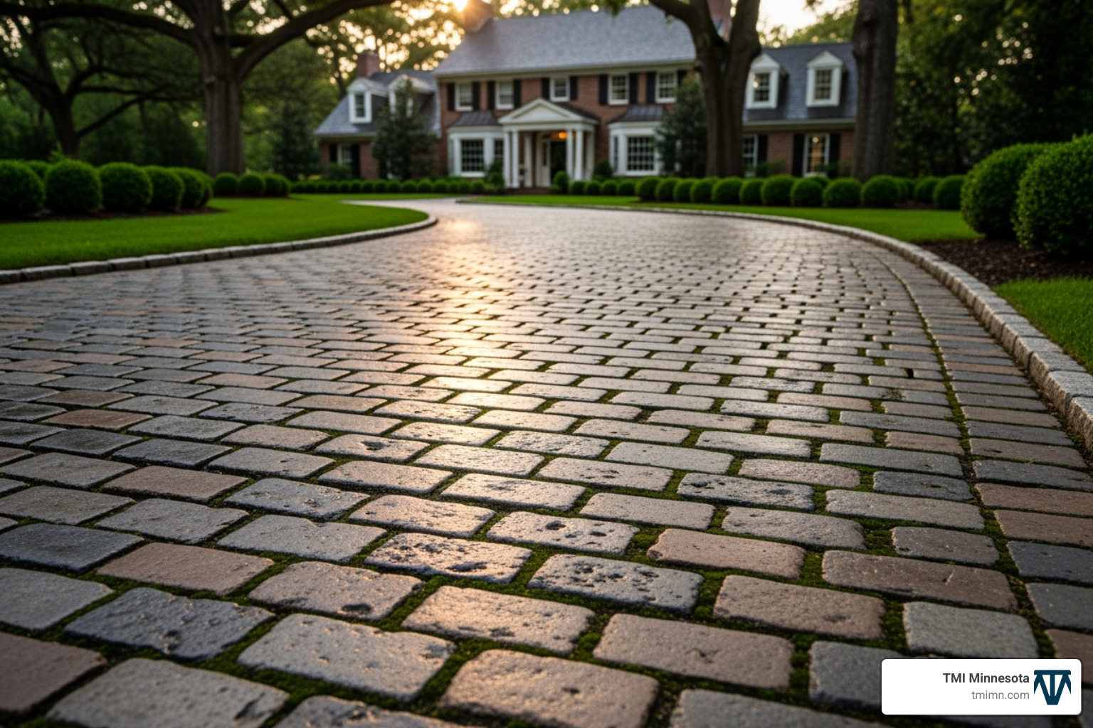 classic cobblestone driveway - new design driveways