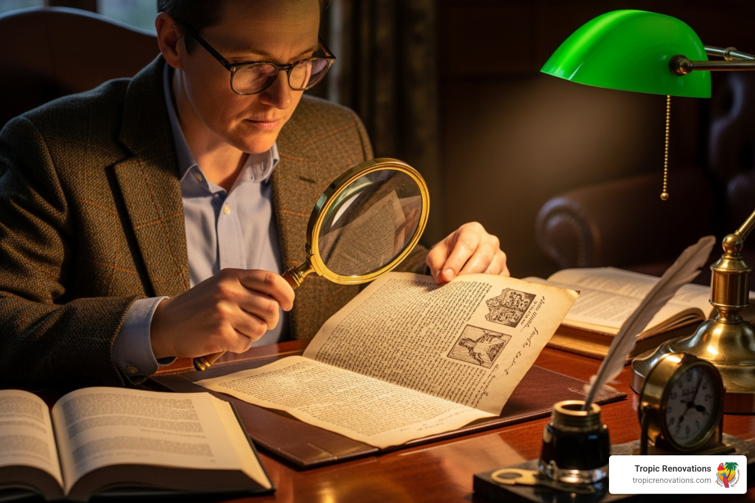 A person reviewing a document with a magnifying glass - How to get estimate?