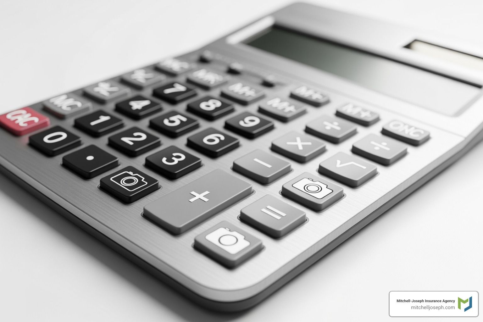 a calculator with camera icons - photography equipment insurance a calculator with camera icons - photography equipment insurance
