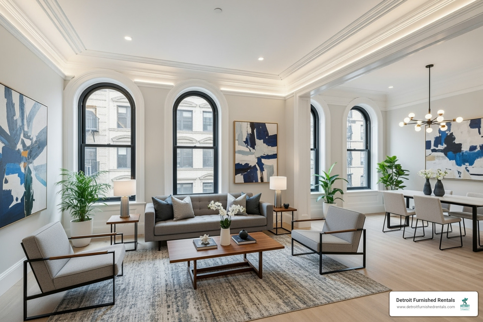 Modern renovated apartment in historic building - Woodbridge Detroit rentals