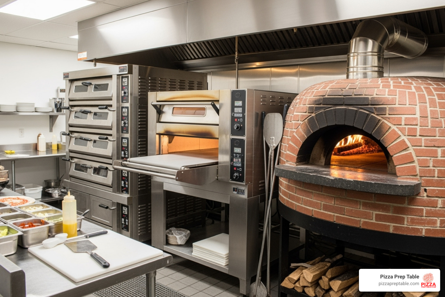 different types of commercial pizza ovens (deck, conveyor, brick) - pizza equipment in Chicago