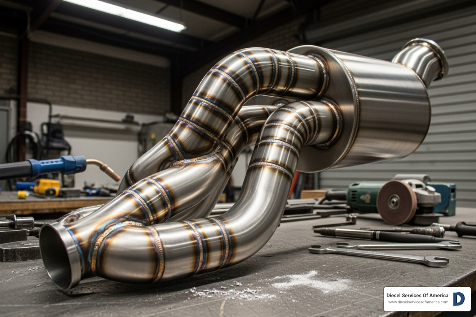 custom-fabricated stainless steel marine exhaust part - marine exhaust fabrication