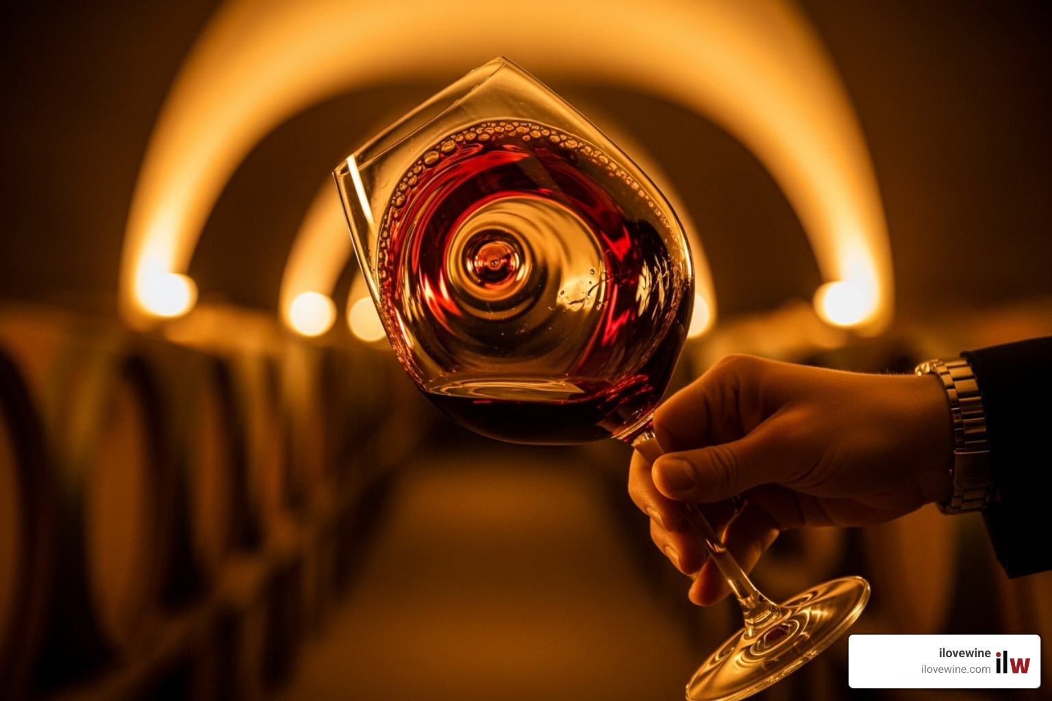 person swirling wine in a glass - wine for beginners