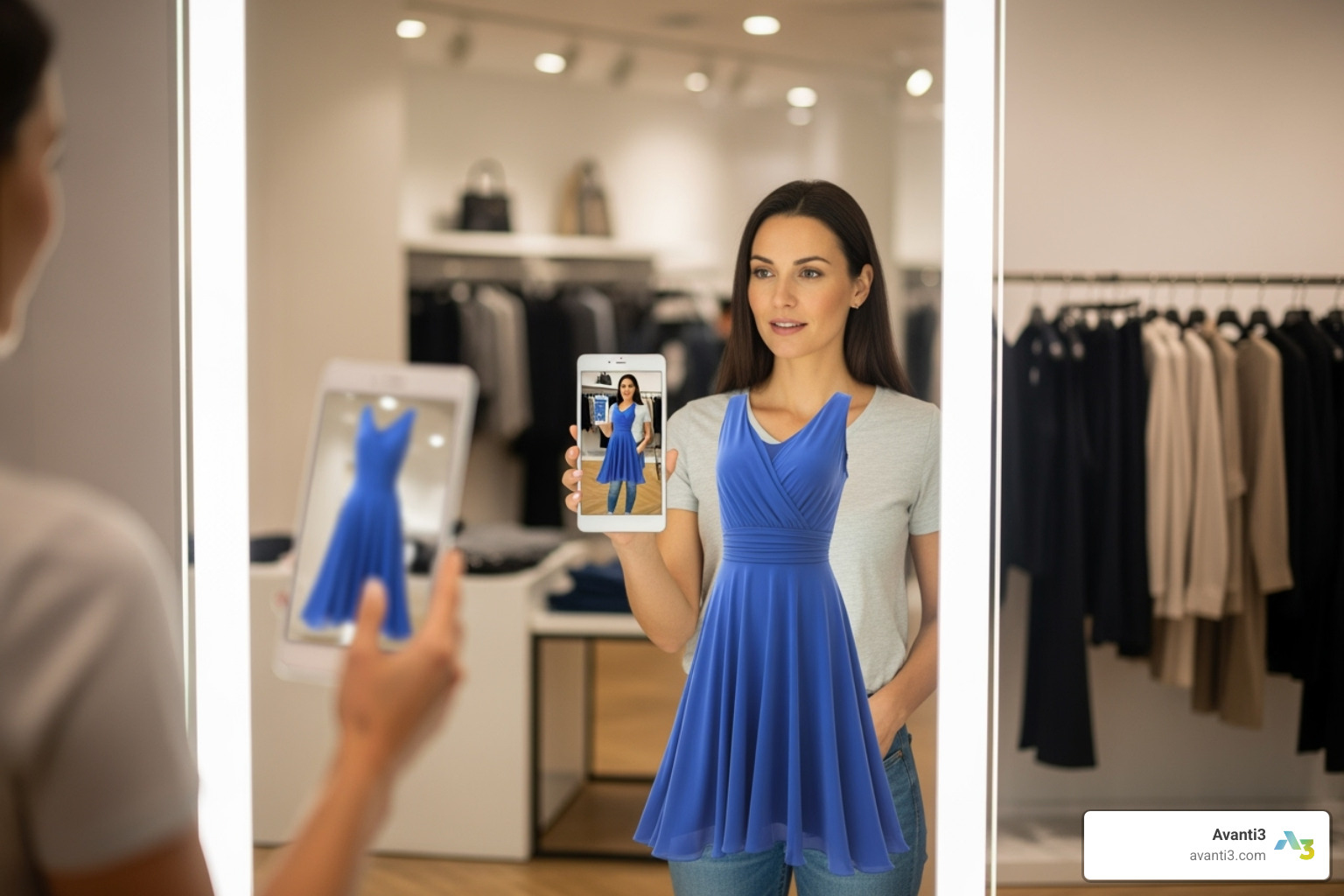 Retail virtual try-on experience using AR - AR VR blockchain Retail virtual try-on experience using AR - AR VR blockchain
