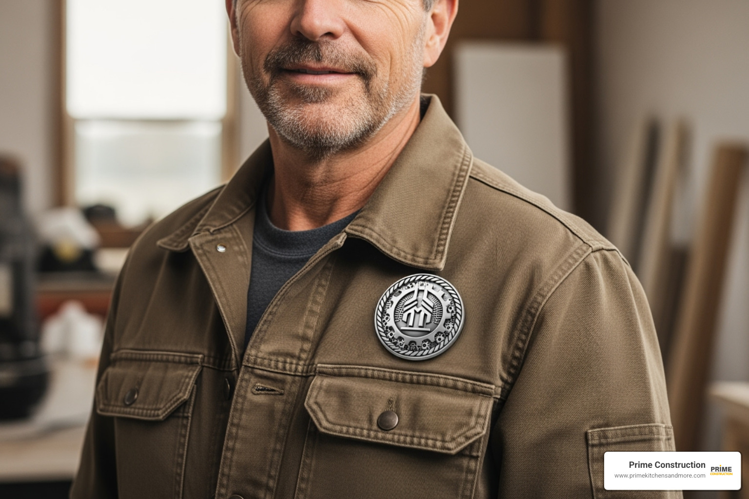 contractor with IICRC certification badge - restoration contractor