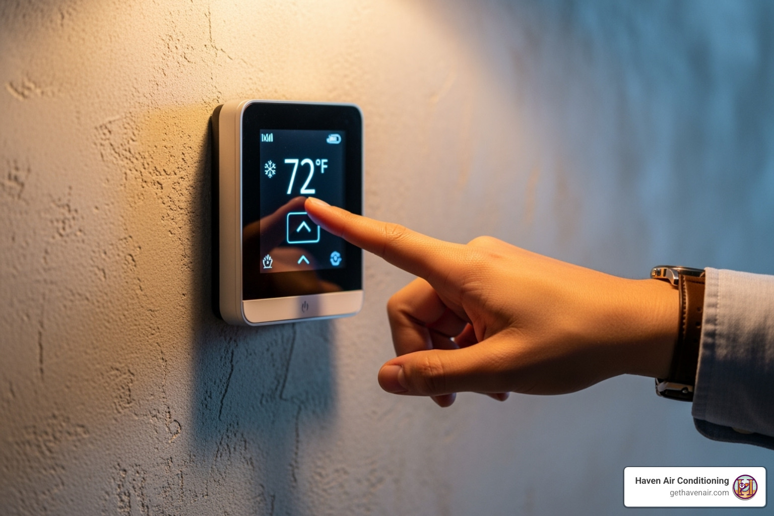 person checking thermostat - Emergency heating Anaheim person checking thermostat - Emergency heating Anaheim