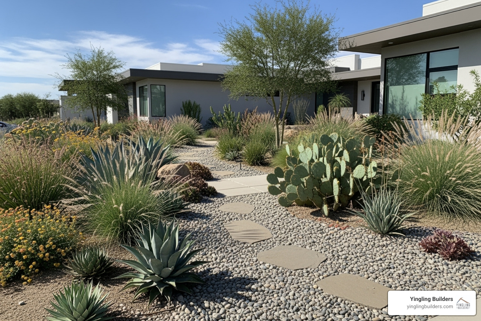 drought-resistant yard - energy efficient home features