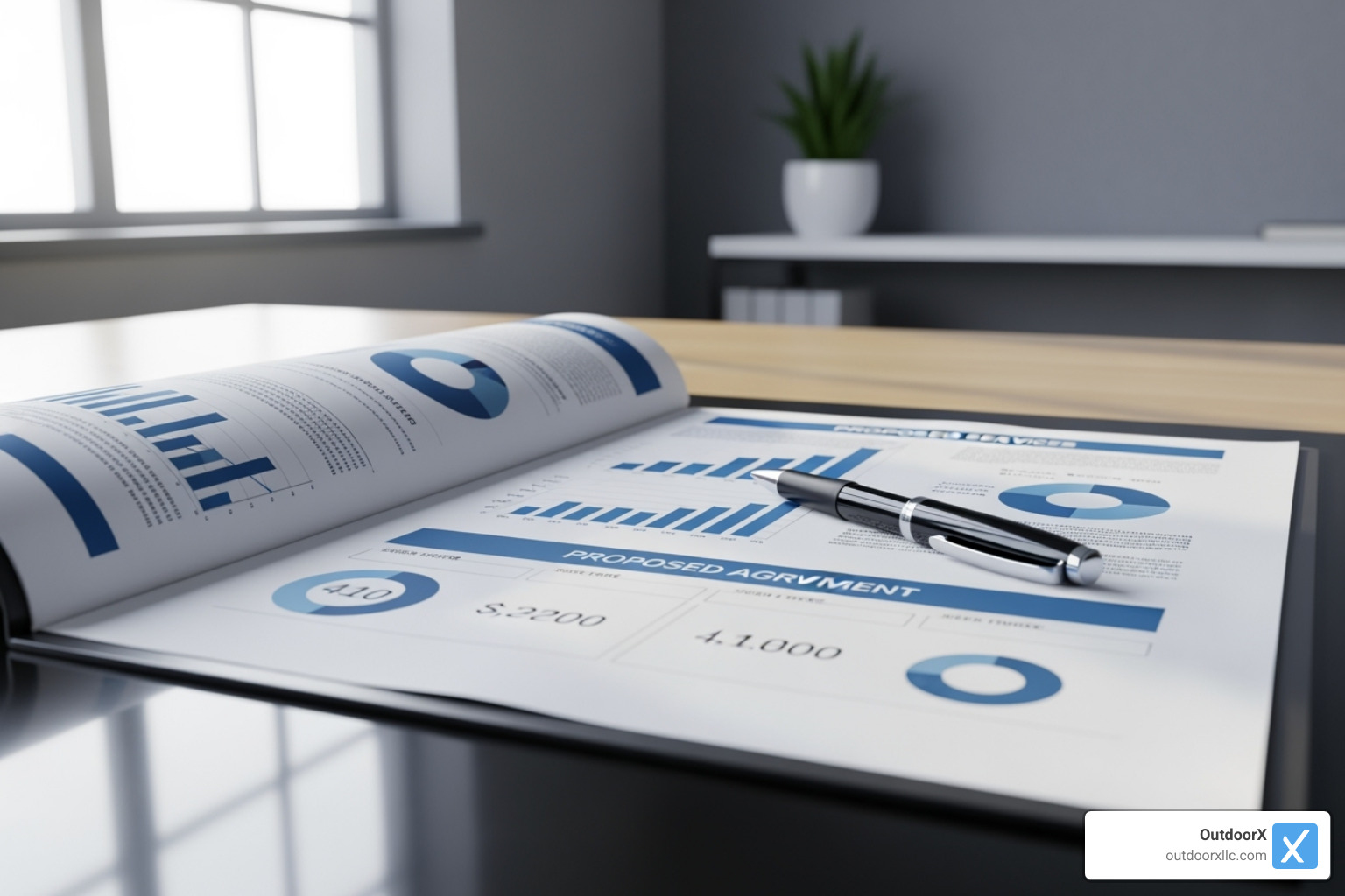 A professional snow removal proposal document - how to get commercial snow removal contracts