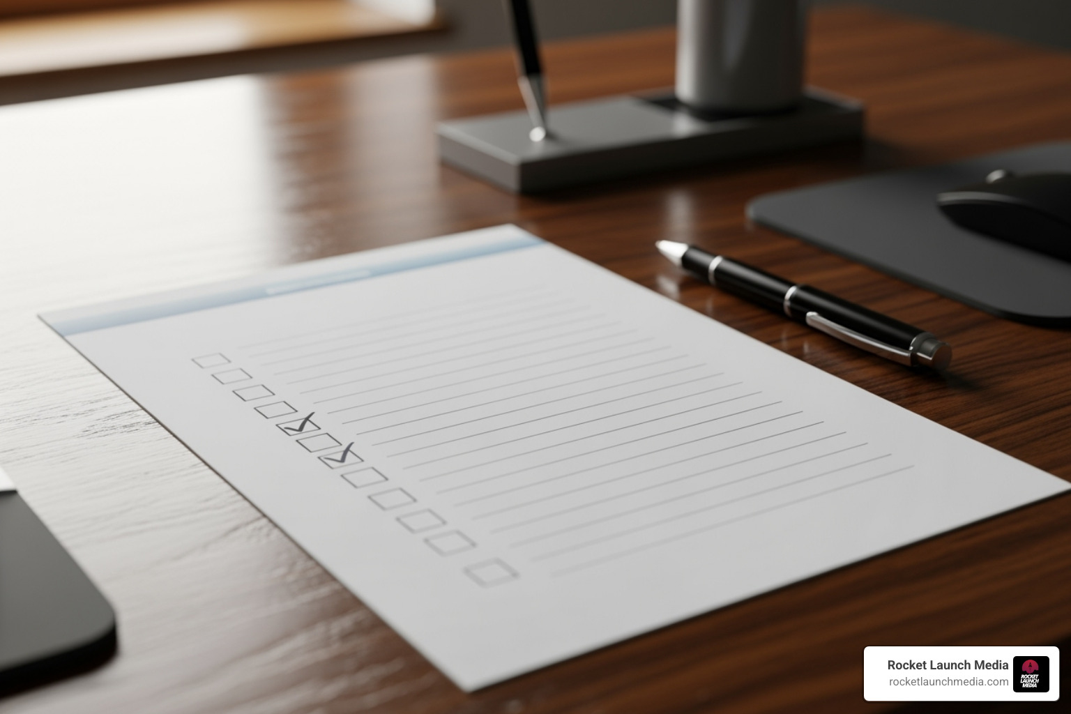 Image of a checklist for GEO content optimization - generative engine optimization strategy