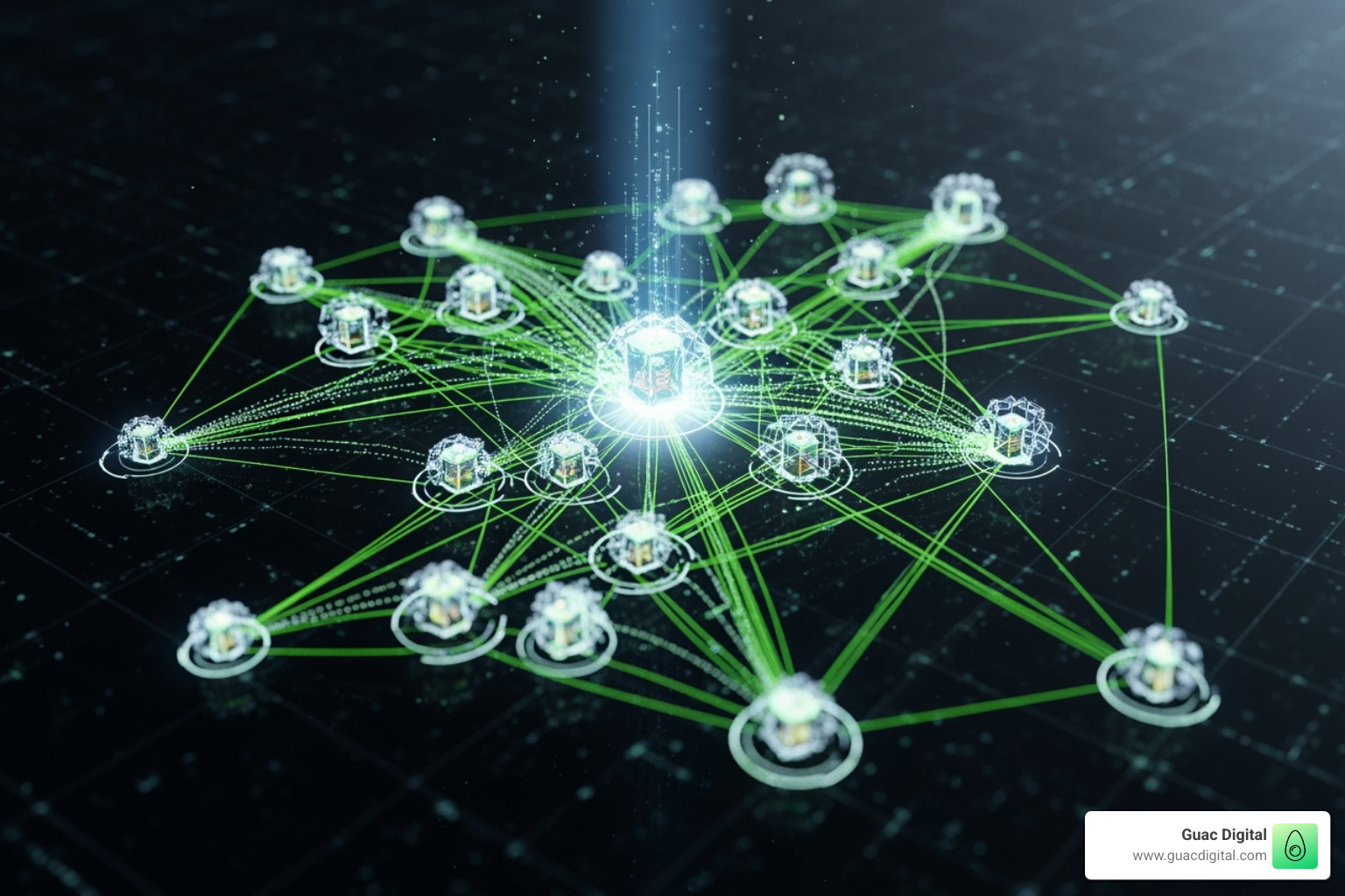 a topic cluster map generated by an AI tool - artificial intelligence seo