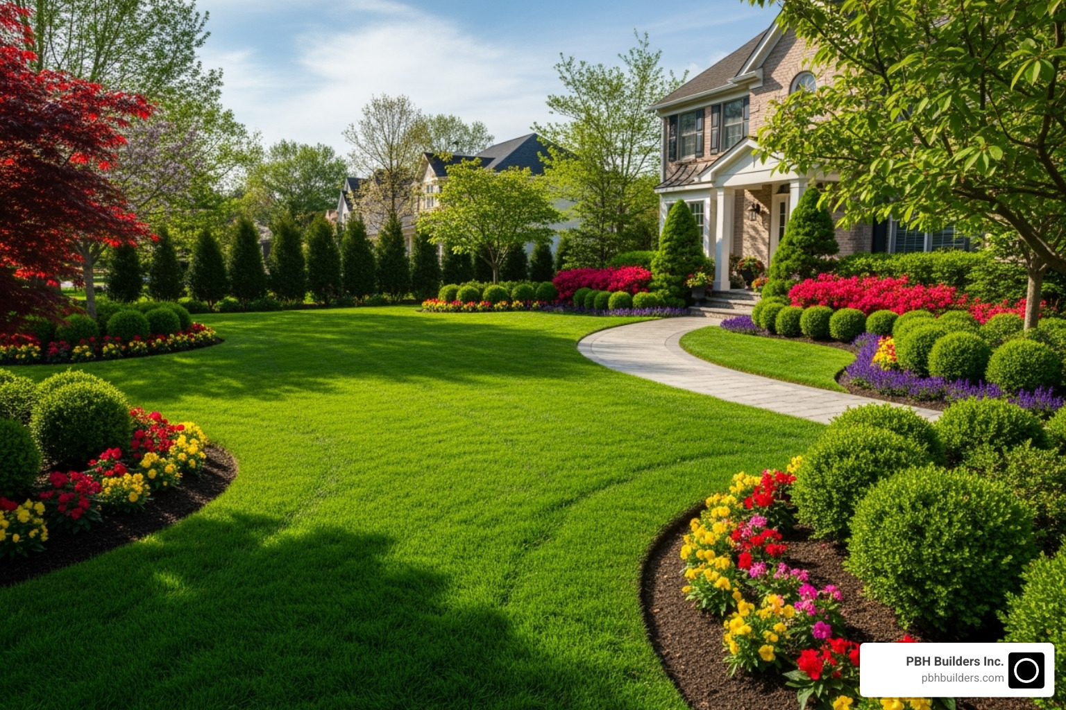 a stunning front yard with high curb appeal - landscape gardeners