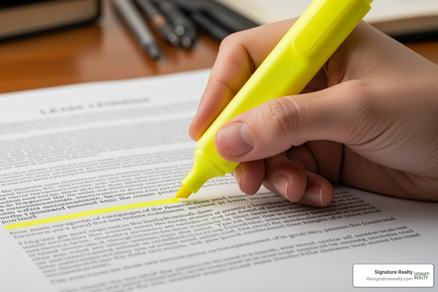 person highlighting a specific clause in a lease document - commercial lease negotiation tips person highlighting a specific clause in a lease document - commercial lease negotiation tips