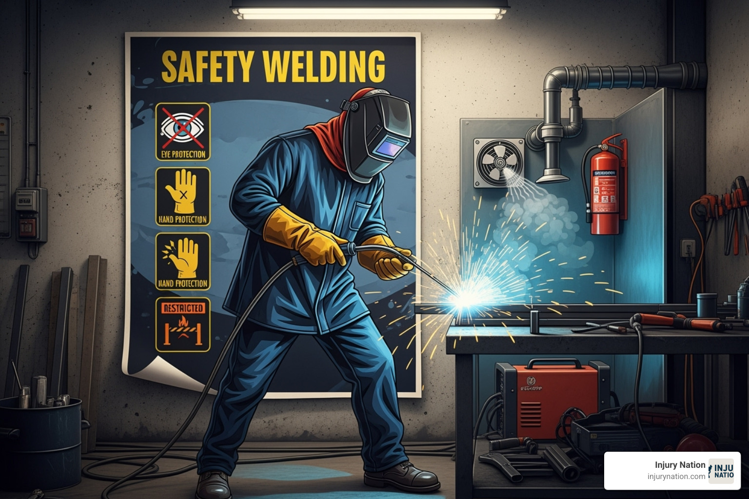 OSHA safety poster for welding - welding accident lawyer