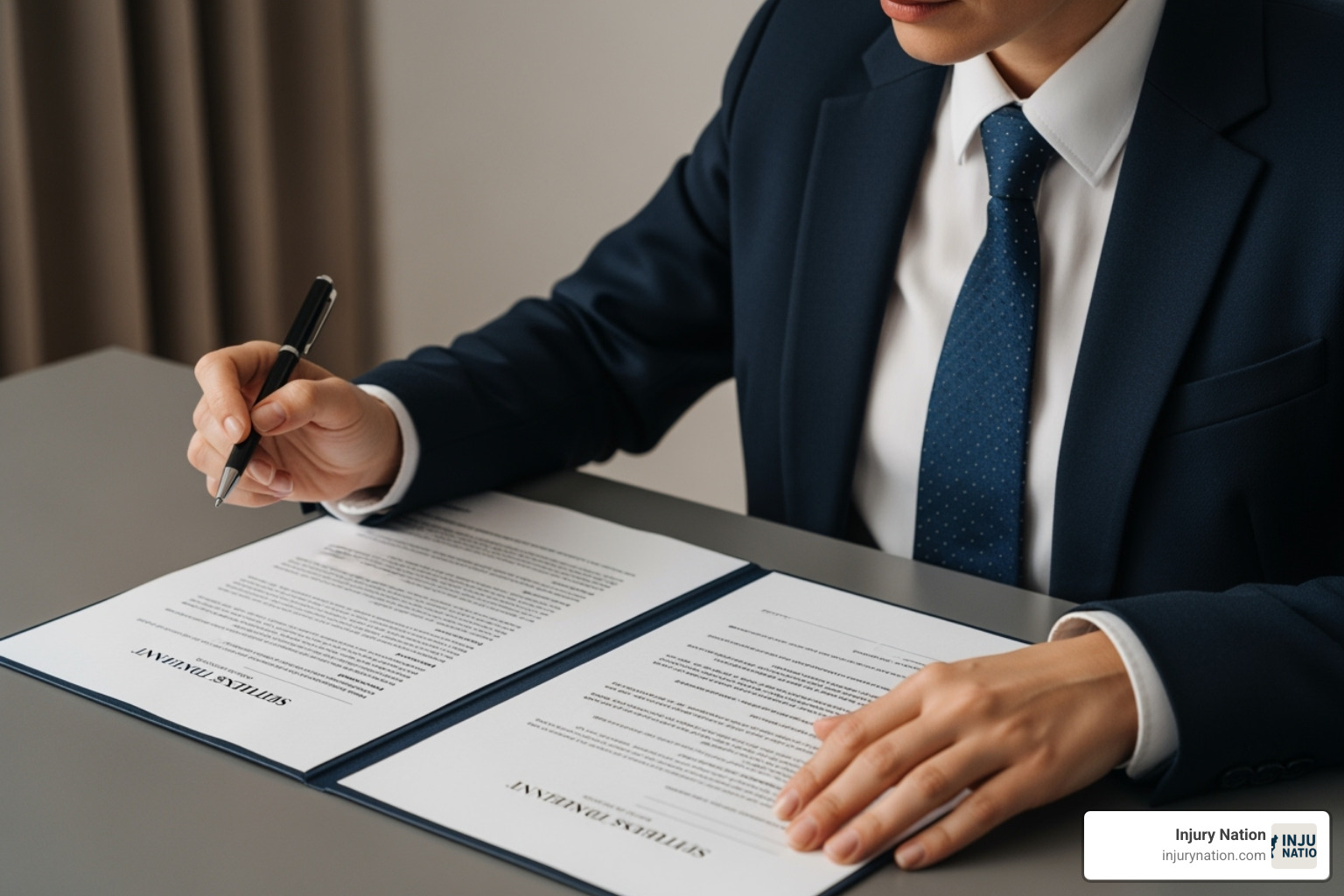 person carefully reading a settlement document before signing - how to negotiate a car accident settlement without a lawyer person carefully reading a settlement document before signing - how to negotiate a car accident settlement without a lawyer