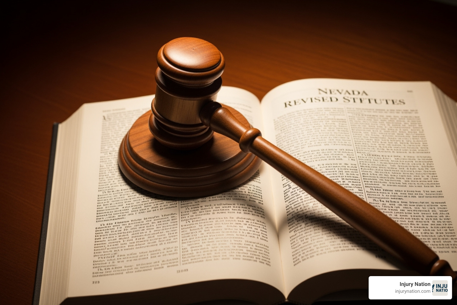 a gavel resting on a Nevada law book - best personal injury lawyers in las vegas a gavel resting on a Nevada law book - best personal injury lawyers in las vegas