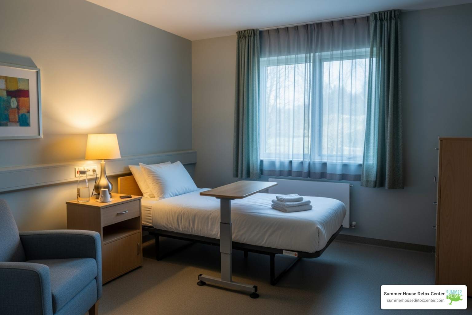 safe, comfortable private room - detox for addiction