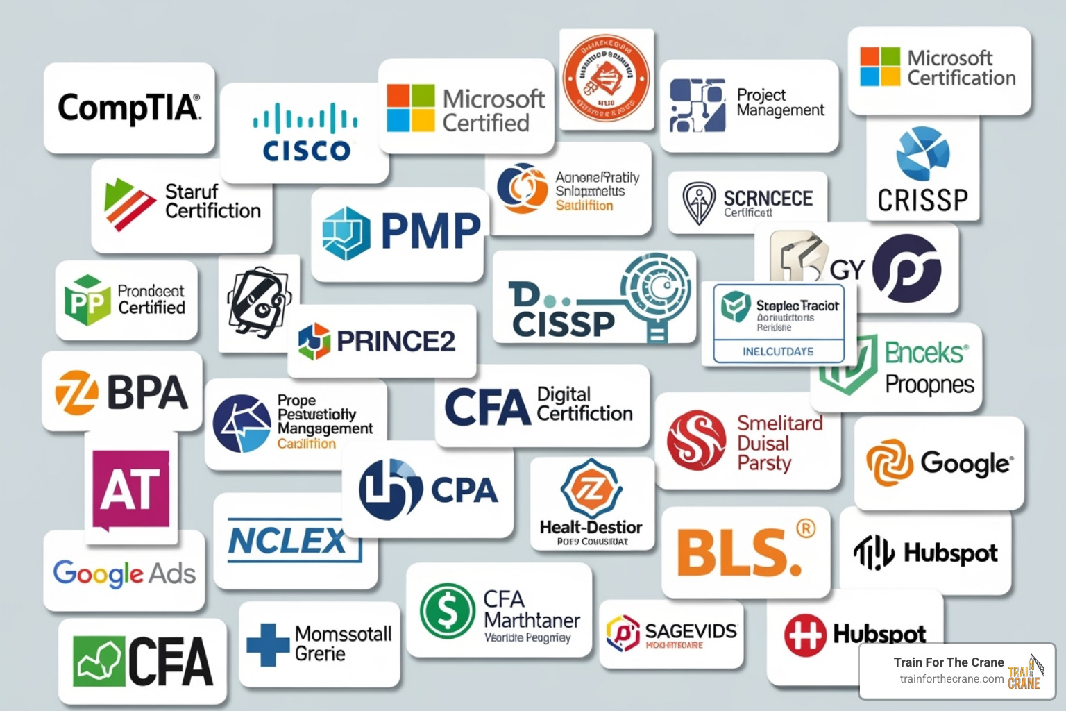 various industry certification logos - Certification exam preparation