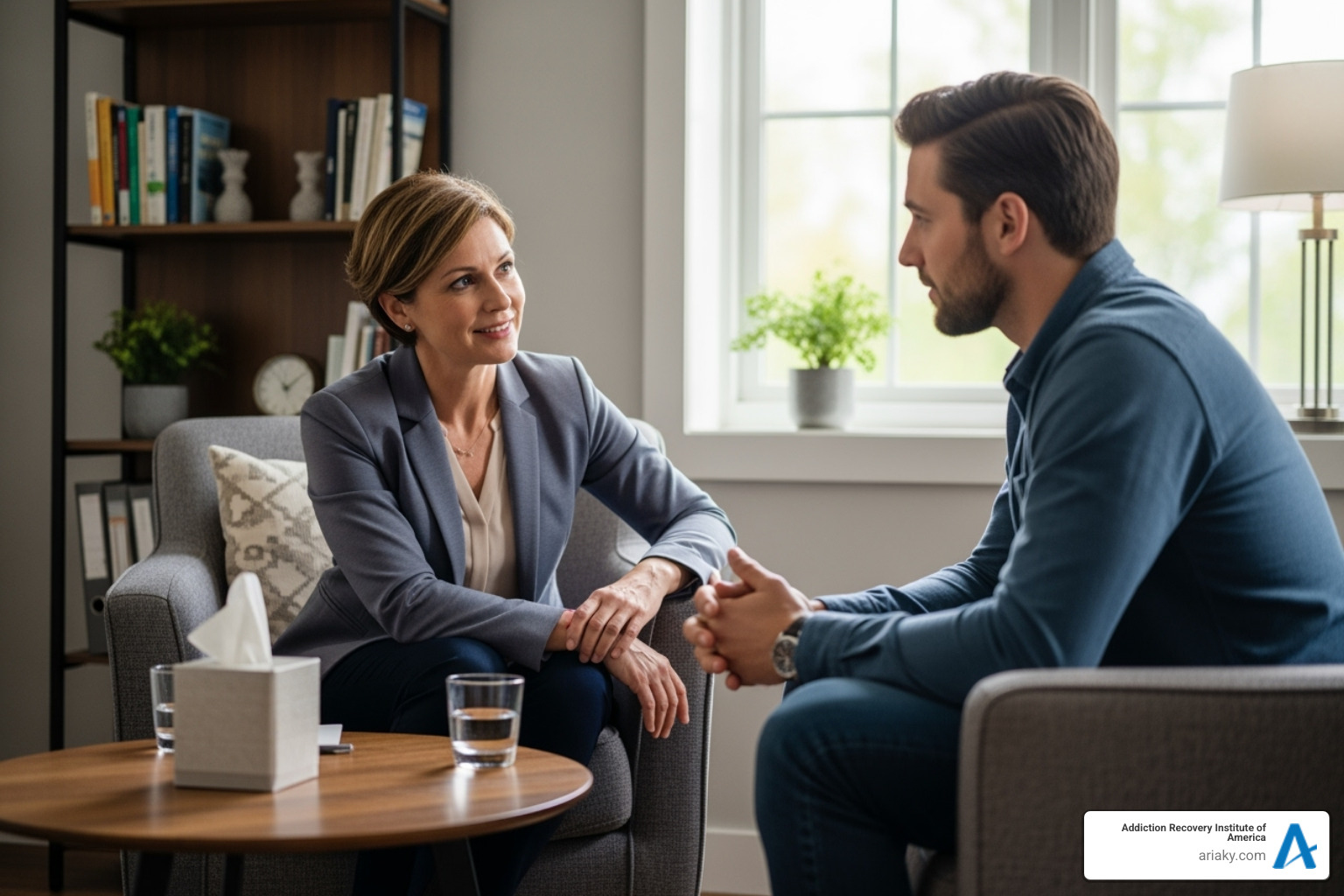 A one-on-one therapy session - Substance abuse treatment Kentucky A one-on-one therapy session - Substance abuse treatment Kentucky