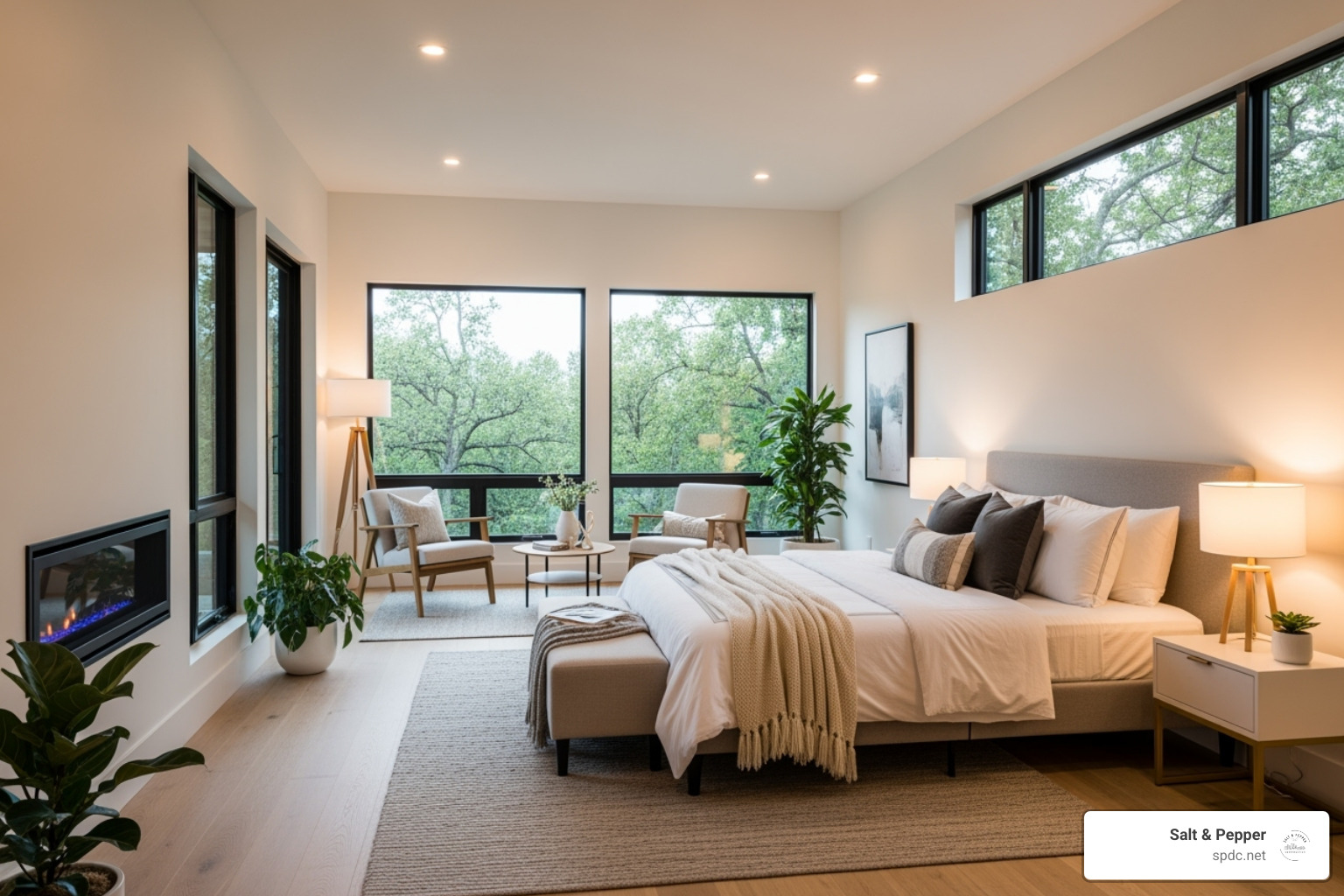 Cozy, well-lit master bedroom addition - how much does a 15 x 20 room addition cost