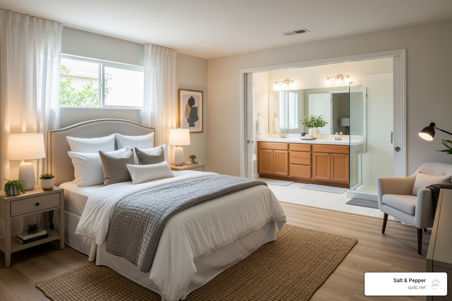 of a mid-range master bedroom and bathroom - cost of adding a bedroom and bath