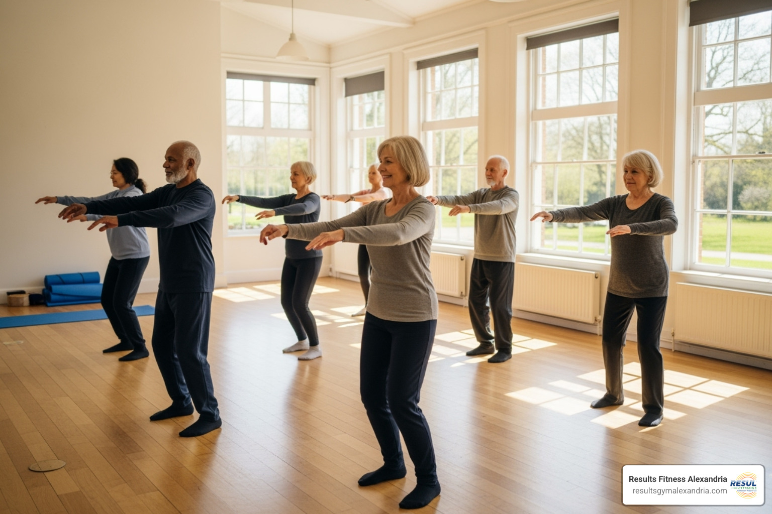 senior in gentle movement class - Mind body fitness senior in gentle movement class - Mind body fitness