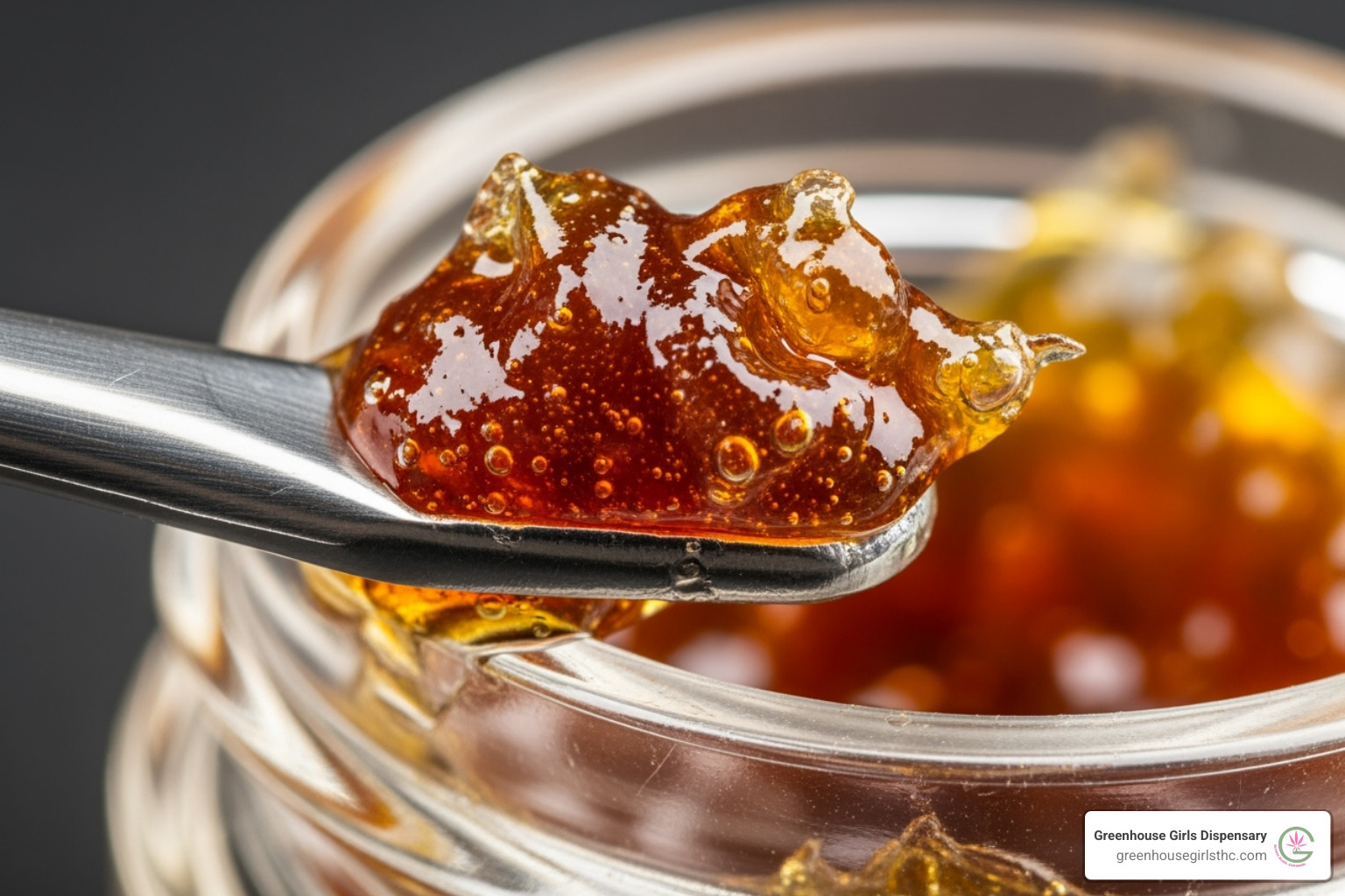 glistening THCa live resin - thca dabs