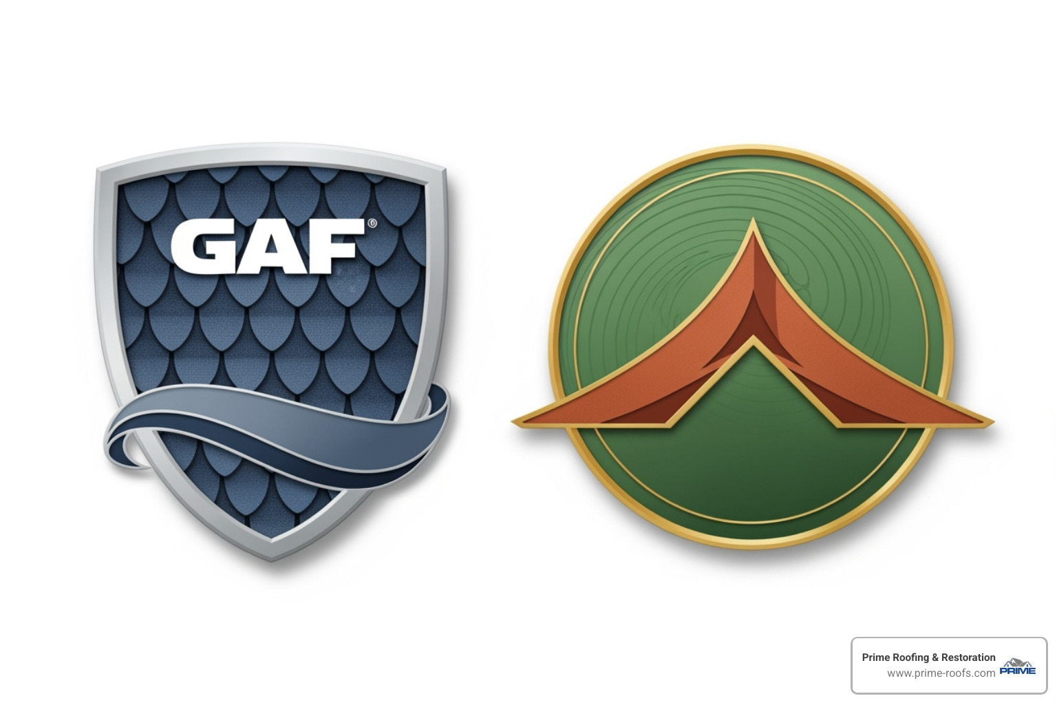 GAF and CertainTeed certification logos - Best roofing contractor