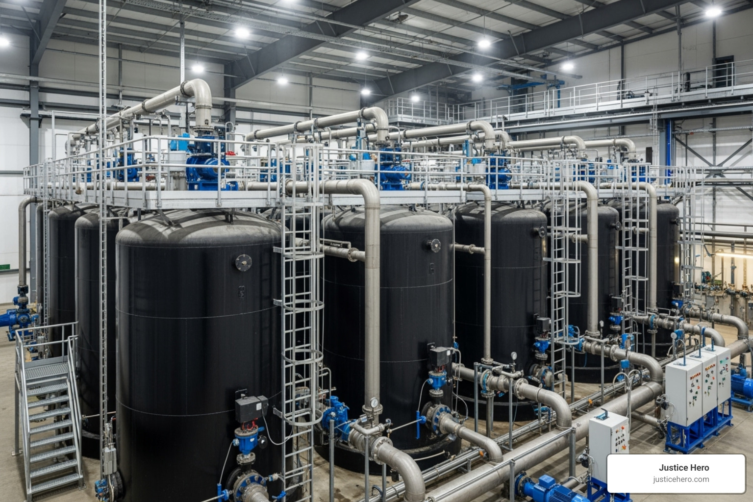 Water treatment facility with granular activated carbon (GAC) filtration systems - what is PFAS