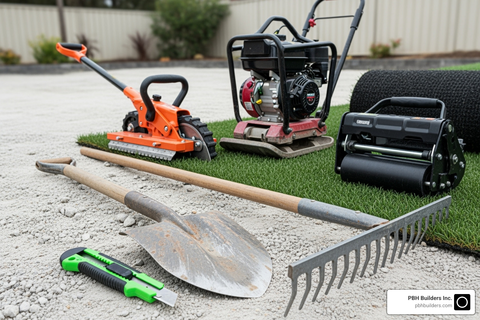 common tools required for DIY turf installation - astro turf price per square foot