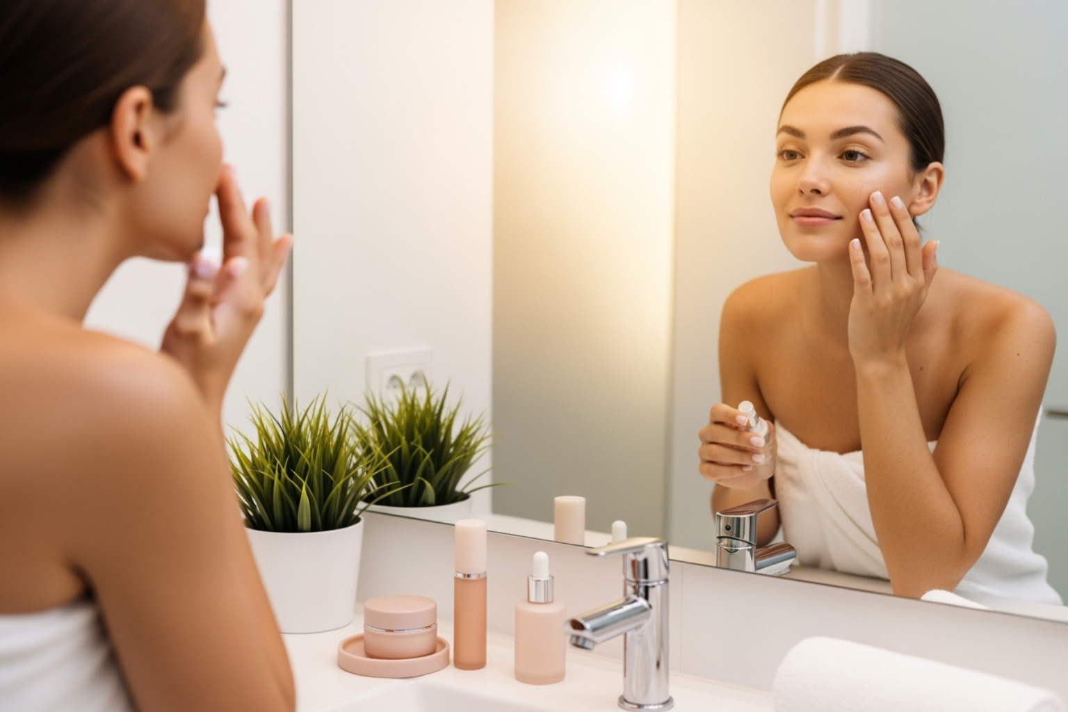 simplified travel skincare kit - Morning beauty routine