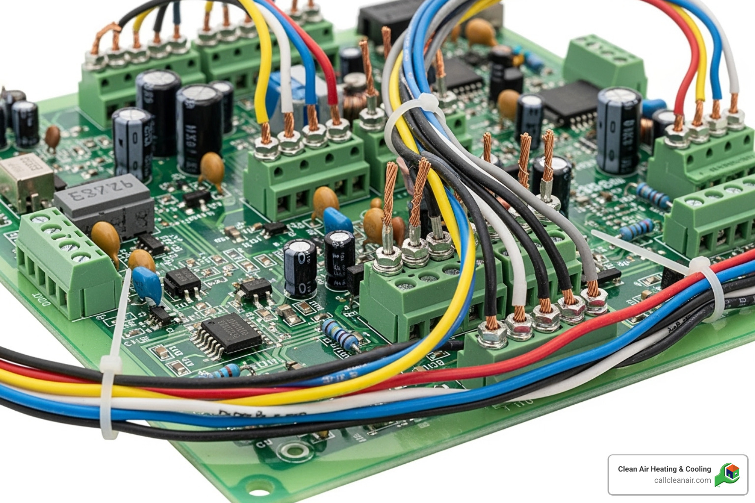 wiring connections on a mini split PCB - mini split error code