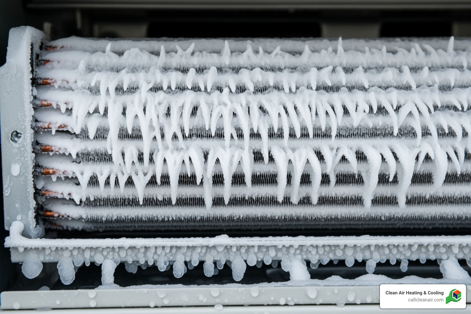 frozen evaporator coil - AC unit leaking
