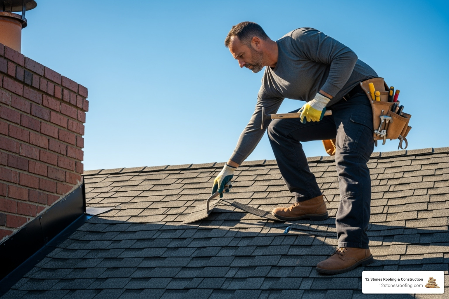 professional roofer conducting a thorough roof inspection - roofing companies in houston tx professional roofer conducting a thorough roof inspection - roofing companies in houston tx