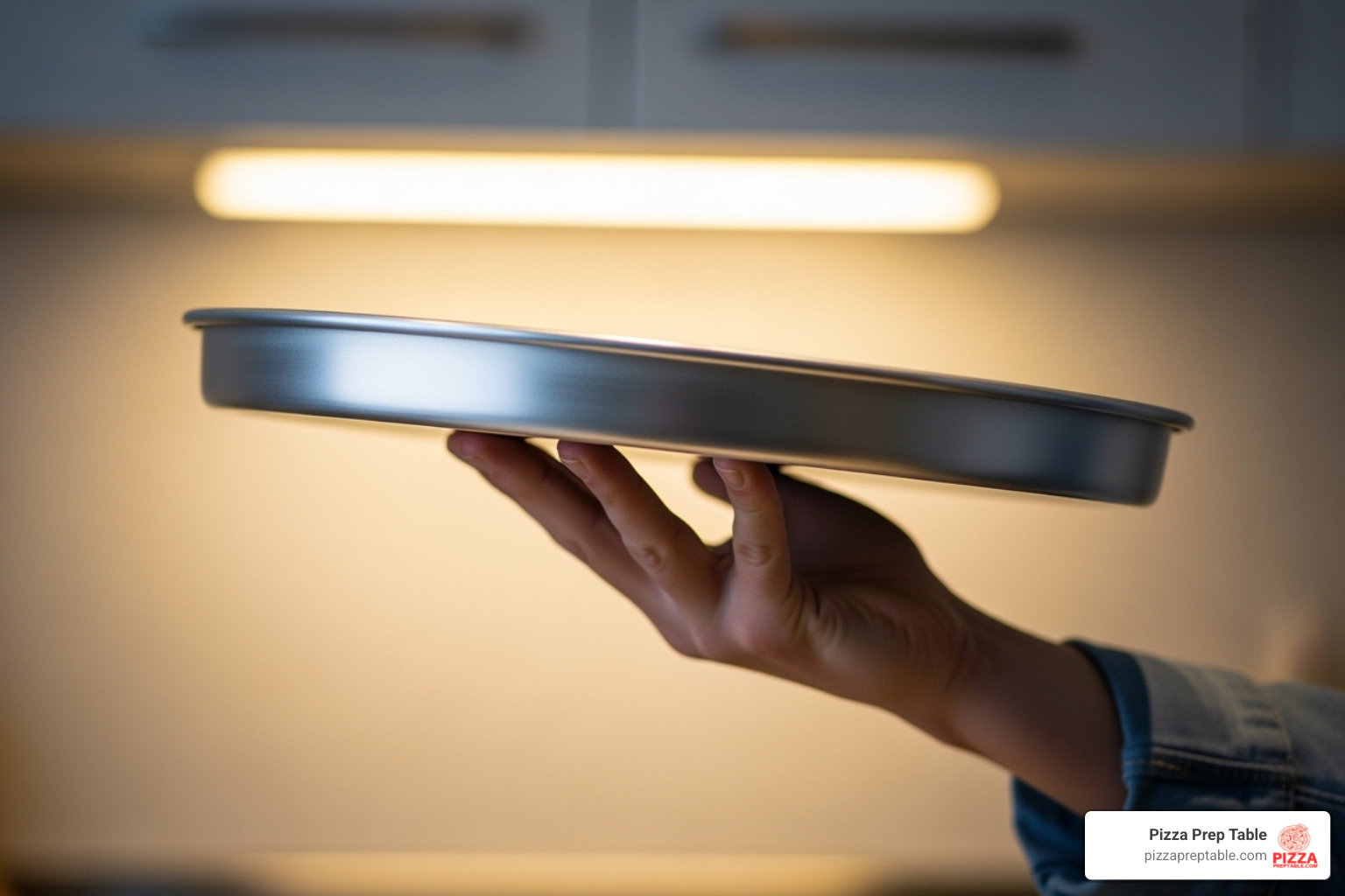 A light, easy-to-handle aluminum pan - aluminium pizza pan