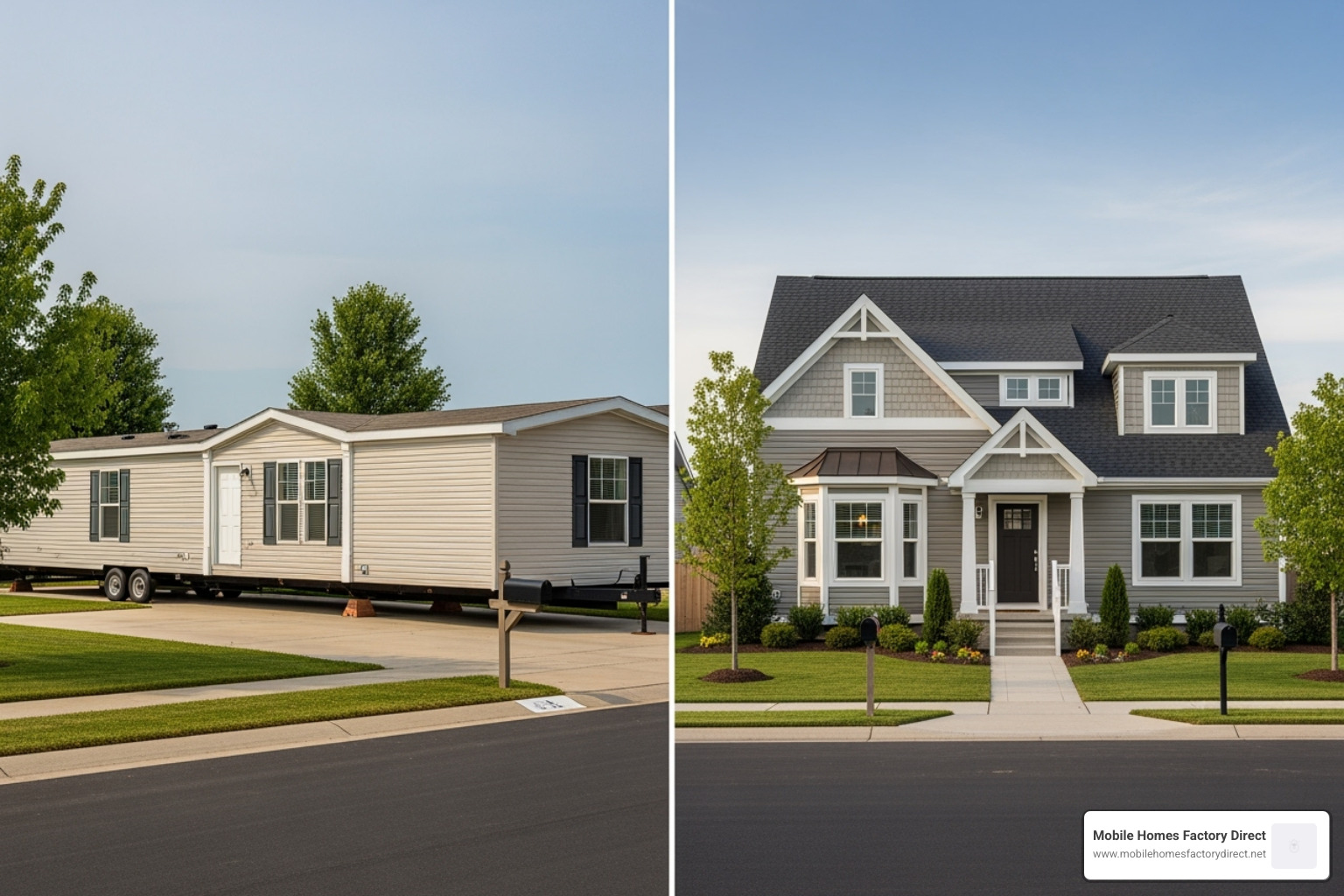 comparing the construction and final look of a manufactured home and a modular home - Mobile homes with financing