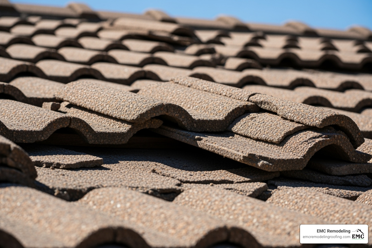 Cracked and slipping roof tiles - tile roof replacement