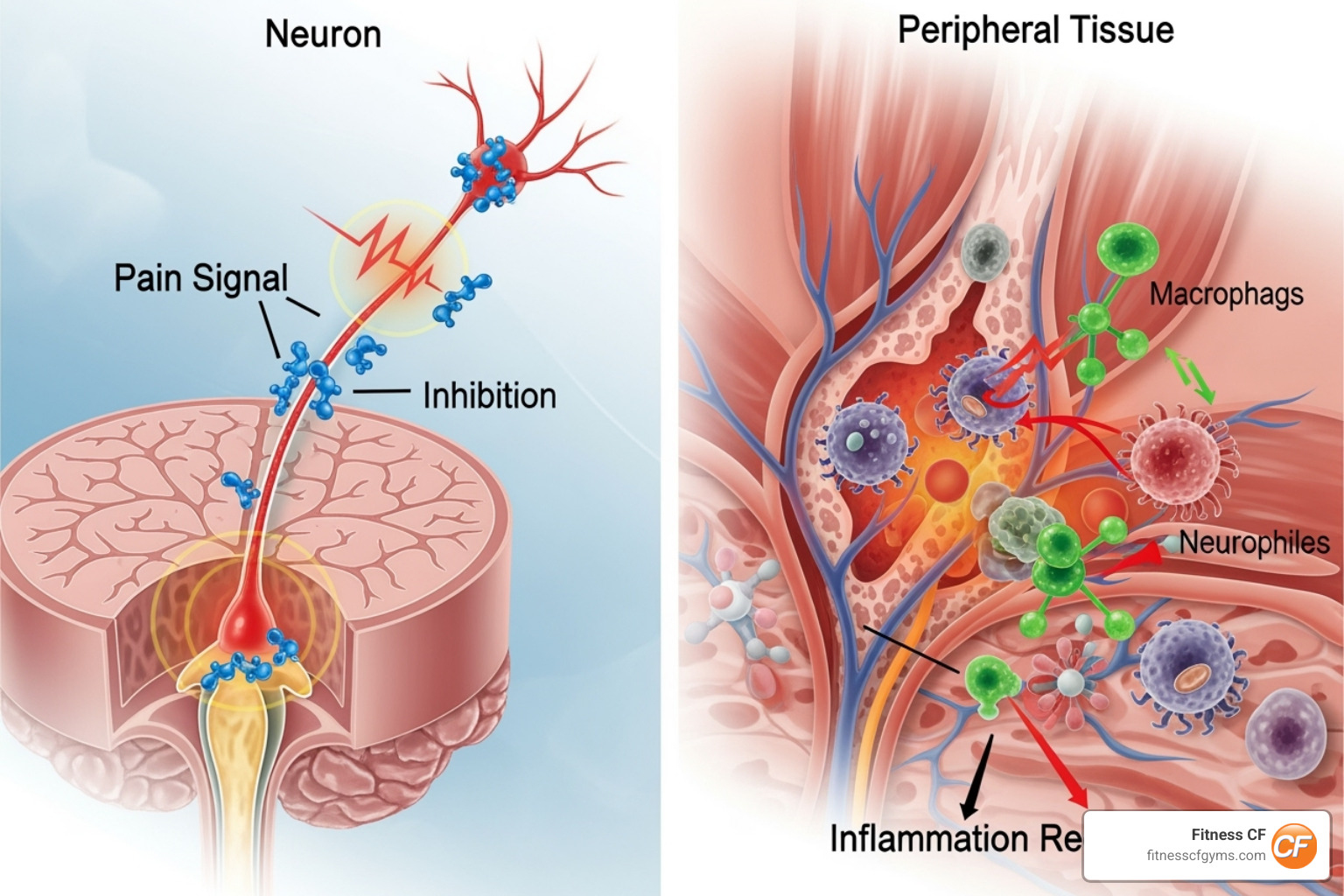 diagram illustrating the difference between how NSAIDs and acetaminophen work - painkillers for muscle aches diagram illustrating the difference between how NSAIDs and acetaminophen work - painkillers for muscle aches
