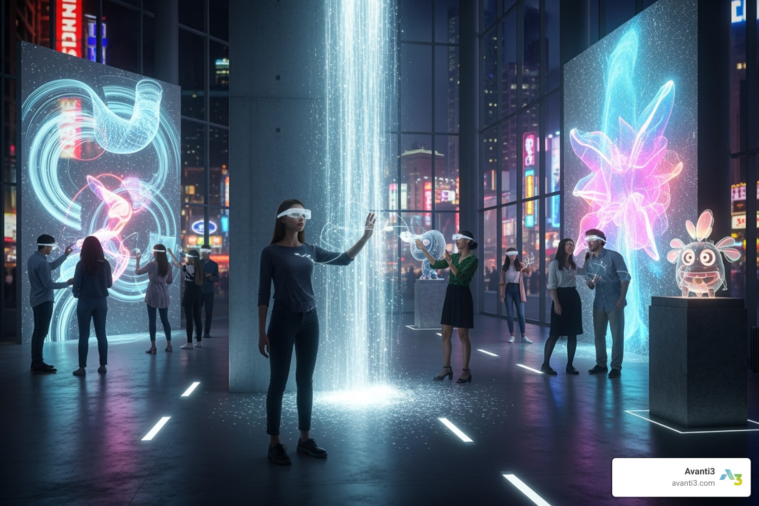 A virtual art gallery with AR elements - Future of Web3