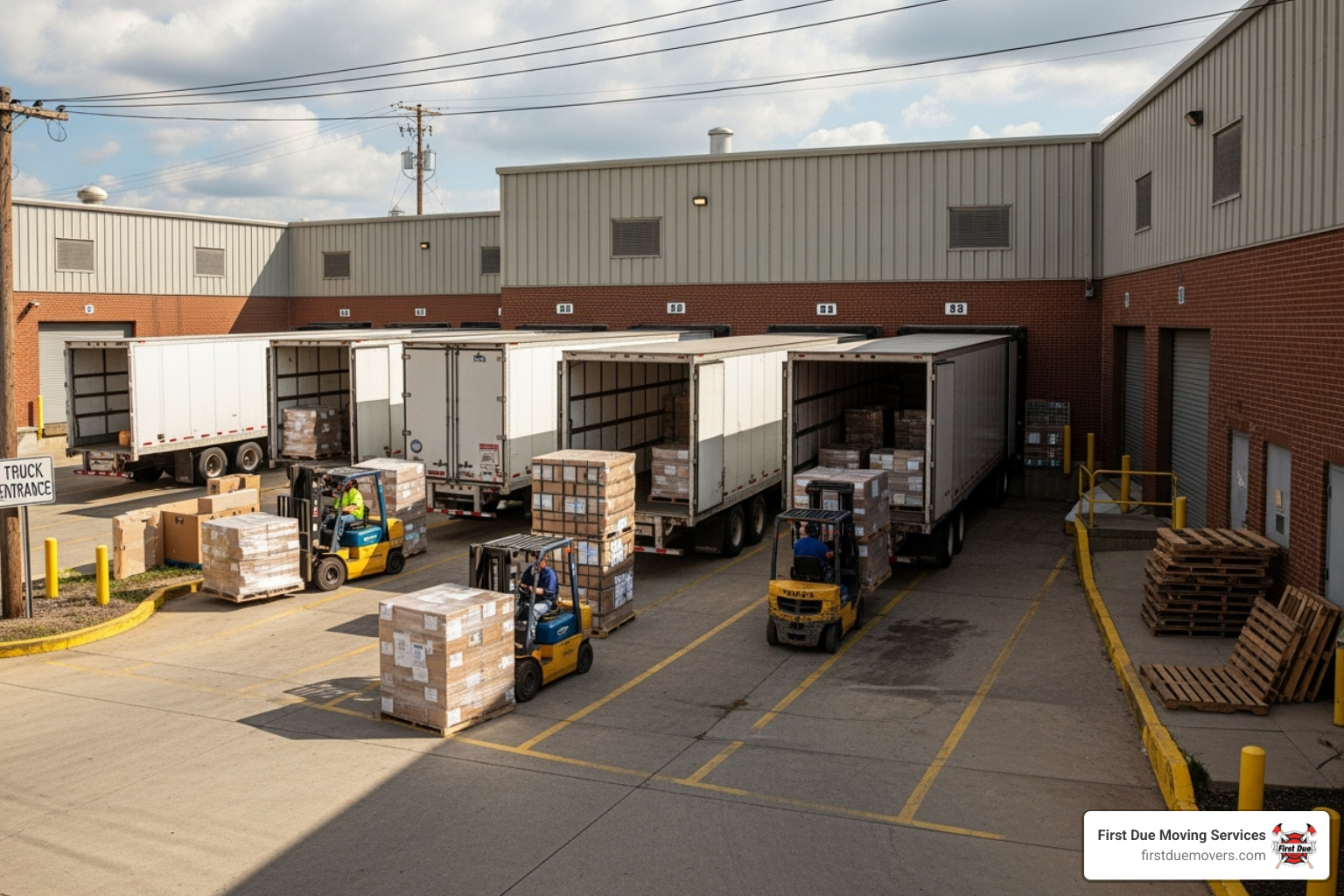 shared loading dock area - flexible warehouse space shared loading dock area - flexible warehouse space