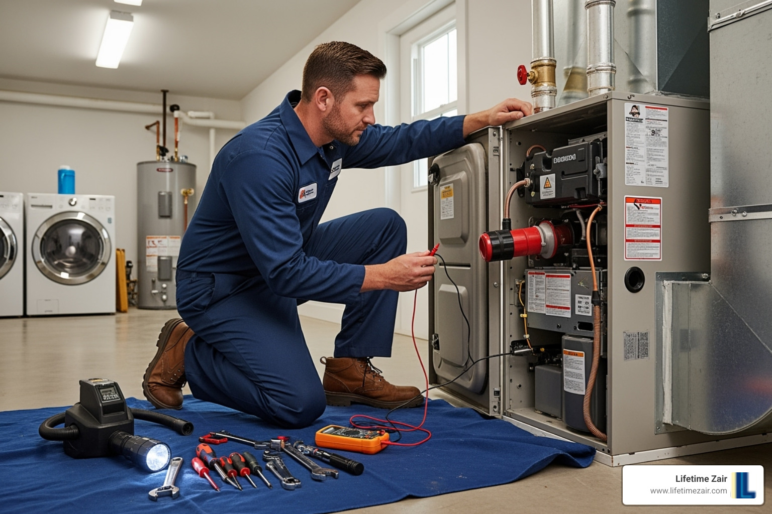 technician performing furnace maintenance - furnace replacement dallas county technician performing furnace maintenance - furnace replacement dallas county