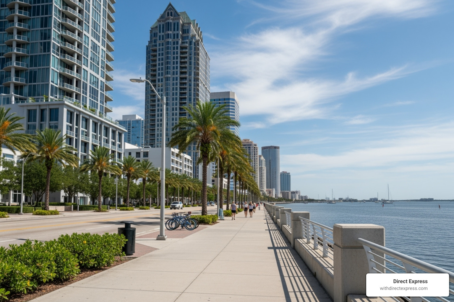 Bayshore Boulevard with waterfront condos - condos in tampa fl