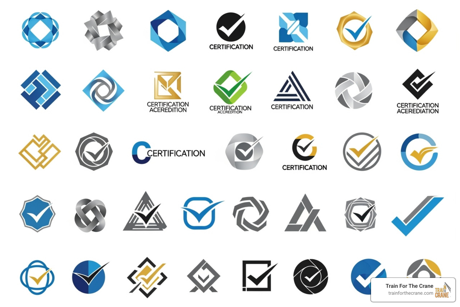 Generic certification logos - Tower crane certification